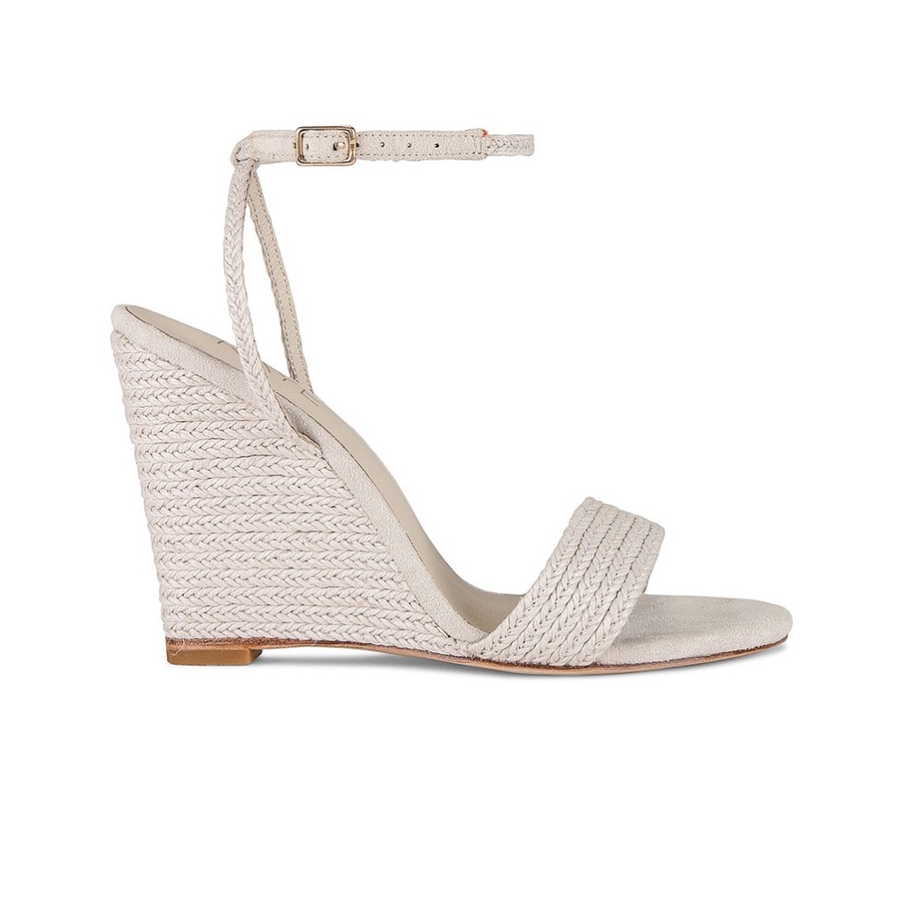 NWT RAYE Lagoon Wedge in Bone from Revolve